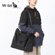 
Kangaroo (KANGAROO) College Students' Class Commuter Bag Men's Large Capacity Crossbody Tote Bag Lightweight Daily Work Shoulder Bag Handheld Heimi2677 Black