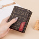 Cnoles women's wallet printed wallet women's multi-card function money ticket clip women's fashion card bag birthday gift for girlfriend