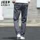 JEEP SPIRIT吉普工装裤男春夏季直筒休闲裤子男士宽松大码男裤 深灰色 XL