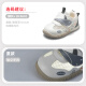 Shepherd boy baby shoes 2024 summer new one-year-old female baby shoes cartoon soft bottom large mesh boys' shoes whale gray size 20 shoe inner length 14.5cm