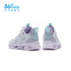 361 children's shoes girls children's sneakers knob button summer new large mesh breathable running shoes mid-to-big children's casual shoes 361 degree white/light pink purple/sprouted green 36