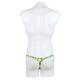 Kang Mengdi sexy underwear men's bed sexy temptation large size gay special thong hot open crotch sexy free to take off MP231 green 2XL (recommended 161-180Jin Jin equals 0.5 kg)