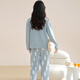 Yu Zhaolin (Yuzhaolin) pijama para mujeres algodón puro 2021 Nuevo pijama de celebridades de Internet para mujeres en primavera y otoño gran tamaño de manga larga juego de ropa para el hogar NSWR-01N9905 M [sugerido 80-105Jin [Jin equivale a 0.5 kg]]]