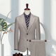 DVHNMK luxury brand men's suit suit men's formal wedding dress business casual single-breasted high-end suit beige (suit + trousers) ready for delivery M (recommended 95-110 Jin Jin equals 0.5 kg) ready for delivery