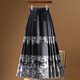 Pier Cardin's new Chinese style horse-faced skirt for women in spring and autumn 2025 new one-piece long skirt Hanfu hip-covering pleated skirt 9882. Black S