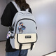 Sac à dos de Langfei pour sac à dos masculin pour les élèves du collège et les collèges du secondaire Sac école grande capacité pour femmes de voyage Business ordinateur portable bleu grande taille + pendentif + badge aléatoire