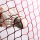 Hua Shi Meng Filet de badminton extérieur pliable et portable standard 6,1 m x 76 cm, maille de 2,5 cm, type amateur à quatre liaisons, version compétition de 1,8 cm, câble en acier