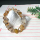 Honganze old phoenix style marine chalcedony stone bracelet irregular bracelet agate grass flower men and women single loop 101