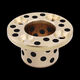 MPSZ6/8/10/12 copper alloy graphite copper sleeve wear-resistant oil-free bushing thrust flange self-lubricating bearing MPSZ 8-12 (28*3/8*12*12)