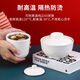 Floß -Kern -Melamin -Suppe Cup kommerzielle Edelstahl Innen Liner mit Deckel Fast Food Restaurant Real Kung Fu Dampfer Rice Cup Imitation Porzellan Tischgeschirr gedämpfter Ei Eintopf Pot 9855 Food Grade Edelstahl Suppe Tasse Innen Liner Innen Liner