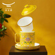 Yongfengyuan (auratic) new palace porcelain four-piece set of covered cups, tea cups, high-end ceramic water cups, conference cups, cups with lids, tea drains, gift boxes, four-piece set of covered cups, 460ml