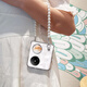 Kaicai [ultra delgado, no amarillento] adecuado para Huawei Pocket2 Case de teléfonos móviles Transparentes Damas transparentes Perrilas de perlas Handld Pearl Lanyard Versión personalizada Versión personalizada Caso de protección anti-caza Capacal2 Capas de brazalete transparente [la brazalete se puede separar]