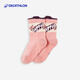 Decathlon baby socks spring and autumn children's cotton socks baby 1~3 years old baby anti-slip trampoline socks floor socks old pink 19~22 size