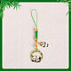Tazhili Metal Panda Keychain Phone móvil Accesorios Hanging Accesors Lindo pareja Bolsa de escuela colgando pequeños regalos masticando panda de bambú + hojas de bambú 1