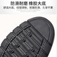 Voiture classique Summer Men's Cuir Chaussures Chaussures Sandales en cuir creux Sandals Men's Summer Souhable Chaussures masculines Généreuse Cuir non glissée Casual Dad's Chaussures LYC9921 Black 39