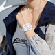 Julius New Simple and Fashionable Digital Square Dial pour les étudiants de jeunesse Examen Junior High School Women's Watch JA-1477 Elegant Purple