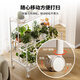 Yicai Nianhua flower rack balcony multi-layer high-end flower pot storage rack combination floor-standing plant rack succulent potted plant mobile rack 5258