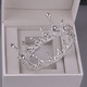 Bai Qixin Crown Tiara Full Circle Birthday Headband Children's Crystal Crown Performance Coming of Age Ceremony Proposal Certification Headdress Accessories Crown White-Full Circle