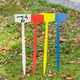 Shipton flat bevel plastic large ground label gardening label agricultural corn test field mark indicator sign combination 45cm large label 20*10 blue 10 sheets
