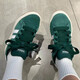 阿迪达斯（adidas）休闲鞋男女鞋2025夏季新款Grand Court Alpha 翻毛皮低帮情侣运动 IH6187绿色 42 (260mm)