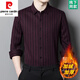 Pierre Cardin Brand haut de gamme Cashmere Shirt Men's Men's Men à manches longues Suit de papa d'âge moyen Spring et automne plus en velours