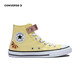 Converse Converse children's shoes girls mid-top canvas shoes summer new lemon pattern children's Velcro casual shoes yellow 28 recommended foot length 17cm