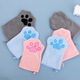 OUOETY pet towel glove type special quick-drying absorbent cleaning towel cat bath towel pet supplies blue one pair 22*15cm