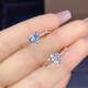Yan's Pure Aquamarine Ring Gemstone Specifications Round 6*6mm 520 Gift