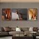 
Sense paintings, light luxury living room decoration paintings, sofa background wall murals, modern simple, atmospheric and high-end artistic hanging paintings, triptych paintings, JD15054 left and right 40*60 in the middle, 80*60 suitable for 2.5 meters, crystal porcelain aluminum alloy black frame