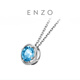 Chow Tai Fook ENZO Birthday Joy 18K Gold Topaz Pendant EZV2718 Birthday Gift Free Silver Chain 18K Gold Topaz Pendant