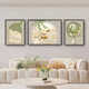 Sense painting cream style living room decoration painting modern simple sofa background wall hanging painting Fulu triplet 2025 new mural JD13588 left and right 35*50 middle 70*50 crystal porcelain diamond-inlaid aluminum alloy gold frame