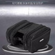 Mengdaweiya mountain bike front beam bag waterproof large capacity upper tube bag bicycle bag cycling bag package pack crossbeam bag medium zipper black (within 22 inches wheel hub)
