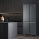 Haier (Haier) cross-double door kitchen equipped with integrated air-cooled high-end dual frequency conversion first-level energy-saving household refrigerator 655 liter air-cooled variable frequency conversion large capacity cross-double door refrigerator