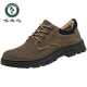 
Woodpecker labor protection shoes for men's anti-smash, anti-puncture, breathable and odor-proof welder steel head wear-resistant casual cowhide safety work shoes 838 khaki four seasons model 40