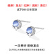 PWL999 pure silver cat's eye stone star and moon earrings for women design sense piercing earrings 2025 new simple and sweet earrings cat's eye stone star and moon earrings 999 pure silver