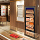 CIGARLOONG 78HC cigar cabinet with constant temperature and humidity, cedar wood shelf, naked maintenance, creative European curved design, air-cooled cigar cabinet, constant temperature and humidity control, cigar cultivation, household cigar humidifier, 78HC black cedar wood shelf + curved + constant temperature and humidity cigar cabinet
