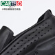 Cartelo Light Luxury Herrenschuhe Sommer Punch Sandalen echte Ledergeschäft lässig Low Heel Cowhide Atmungsaktiv schwarz schwarz schwarz hohl 3891-1 42