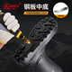
Strong man waterproof rain boots steel toe steel sole anti-smashing and anti-puncture industrial mine labor waterproof shoes JD1702 black size 42