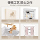 Delixi switch socket matte matte matte wall panel 86 type concealed one-open five-hole household 16A three-hole 825 Hanyubai oblique five-hole panel