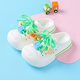 Zapatos para niños Babudou, zapatillas suaves de la suela suave de los niños, zapatos de agujero transpirable, sandalias para niños transpirables 117542160 Milky White 21