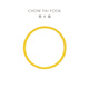 Chow Tai Fook Four-leaf Crop Simple Ring Full Gold Gold Ring Women (Work Fee: 160 Priced) EOF1296 Chinese Valentine's Gift No. 13 Full Gold About 1.15g