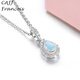 CAJJ Francois 0.40 carat opal stone pendant for women 925 silver as a gift for personal use natural colored gemstones jewelry gems opal stone pendant