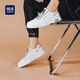 
Hailan Home HLA men's shoes outdoor versatile board shoes men's lace-up shoes men casual shoes men 0468 white gray 42