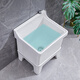 Mop pool balcony small ceramic wash mop pool mop pool household bathroom floor mop bucket automatic drain 40 cm flat mouth manual drain
