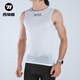 WestBiking Sweat-Absorbent Cycling Vest Underwear Men's Road Mountain Bike Cycling Clothing Bottoming Shirt Short Sleeve White XL