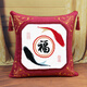 Cross-stitch self-embroidered pillows for sofa and living room with Fu character printing New flannel Reunion and Fuyu Chinese style series Reunion and Fuyu pair + 2 pillow cores