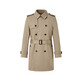 HazZZYS Men's Fall and Winter Jacket Removable Inner Bottom Double Breasts Classic Trench Coat ASWZH01CH01 Camel CM 180/100A 50