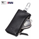 Sieben Wolves Herrenschlüsselbeutel Leder Reißverschluss Coupon Wallet Bag Coat Leder Speicher Herrenauto Schlüsselbund Schlüsselkette Schlüsselbeutel Neue Modellstart (Geschenkboxverpackung)