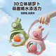 Mi Xiaoshu Kinderwasserbecher großer Kapazität Strohbecher Süßes Grundschule Mädchen Kindergartenschule Direkte Trinkwasser-Pokal-Clearance Dunkun Kaninchen Strohhalm-Weiß 690 ml