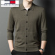 Tommy Shekelly Tommy Tommy Tricteur de fermeture à glissière Spring Men et automne Business décontracté pour hommes Veste en laine de laine pour hommes Men